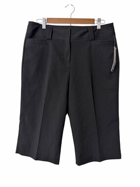 Larry Levine Black Tailored Bermuda Shorts
